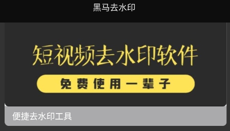 黑马去水印app安卓版